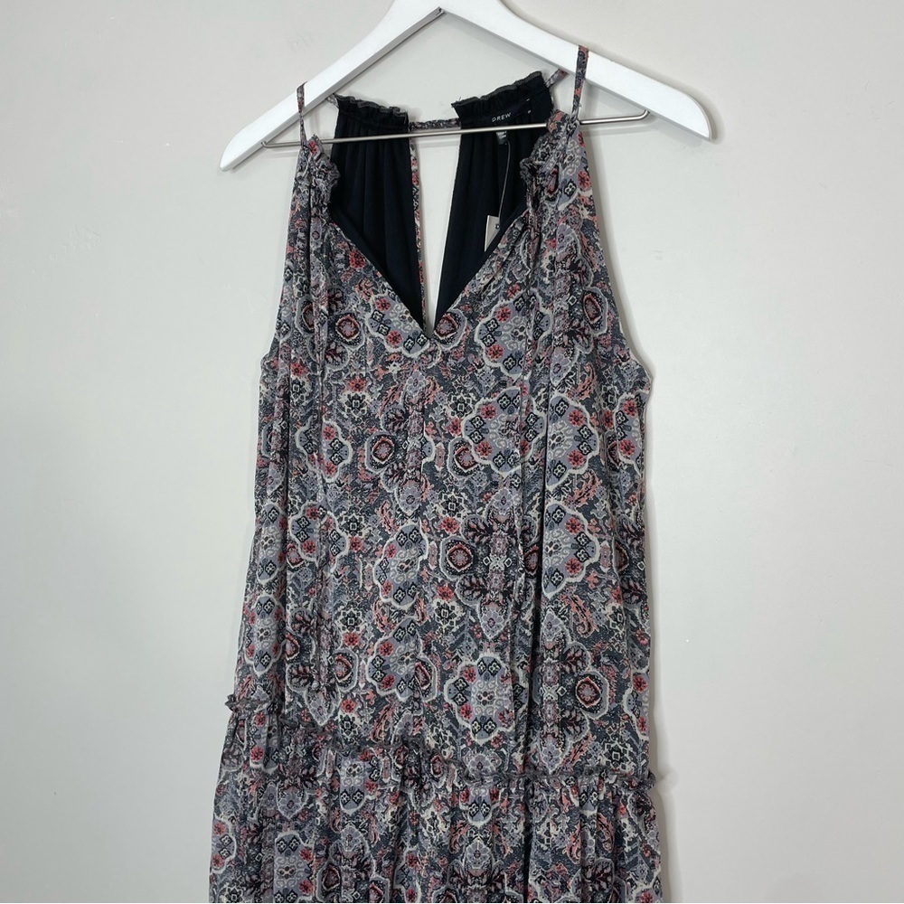 Nwt Anthropologie Drew Boho Floral tiered Sleeveless Maxi Dress Size Small - Picture 4 of 12